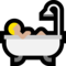 Person Taking Bath - Medium Light emoji on Microsoft